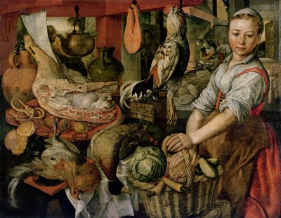 Kücheninterieur, 1566 von Joachim Beuckelaer